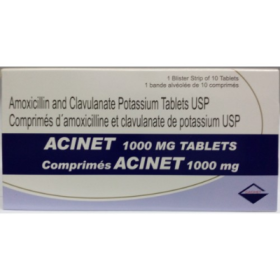 ACINET 1G (AMOXICLAV) TABS 10`S
